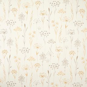 tessuto arredo mezzo panama Fiori secchi – beige chiaro, 