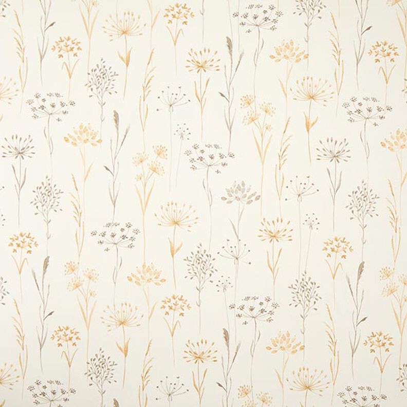 tessuto arredo mezzo panama Fiori secchi – beige chiaro,  image number 1