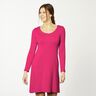jersey di cotone medio tinta unita – rosa fucsia acceso,  thumbnail number 4