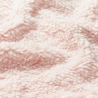 ecopelliccia tessuto teddy bear – rosa chiaro, 