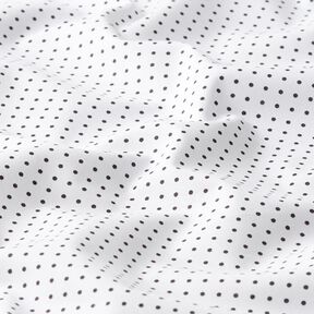 popeline di cotone piccoli pois – bianco/nero, 