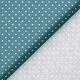 popeline di cotone piccoli pois – petrolio/bianco,  thumbnail number 6