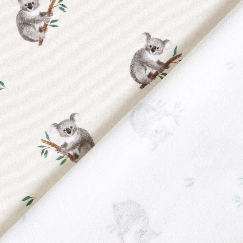 GOTS jersey di cotone Koala stampa digitale – avorio,  image number 4