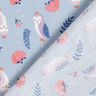 popeline di cotone Gufi reali – blu-argento,  thumbnail number 5