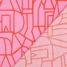 Voile di cotone Town | Nerida Hansen – violetto pastello/rosso fuoco,  thumbnail number 4