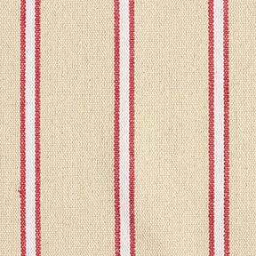 Tessuto in cotone Rustico – rosso carminio/naturale, 