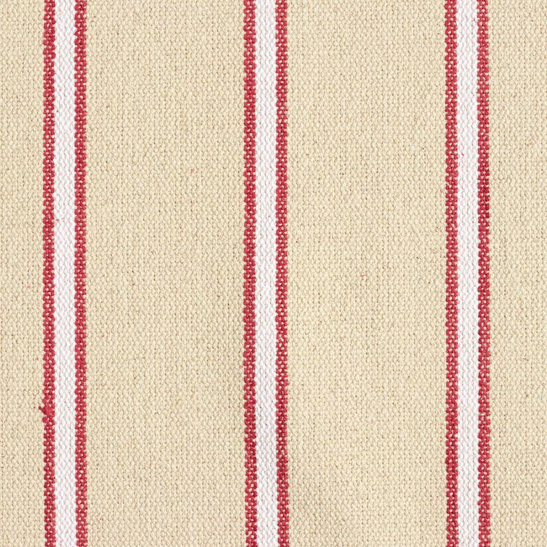 Tessuto in cotone Rustico – rosso carminio/naturale, image number 1