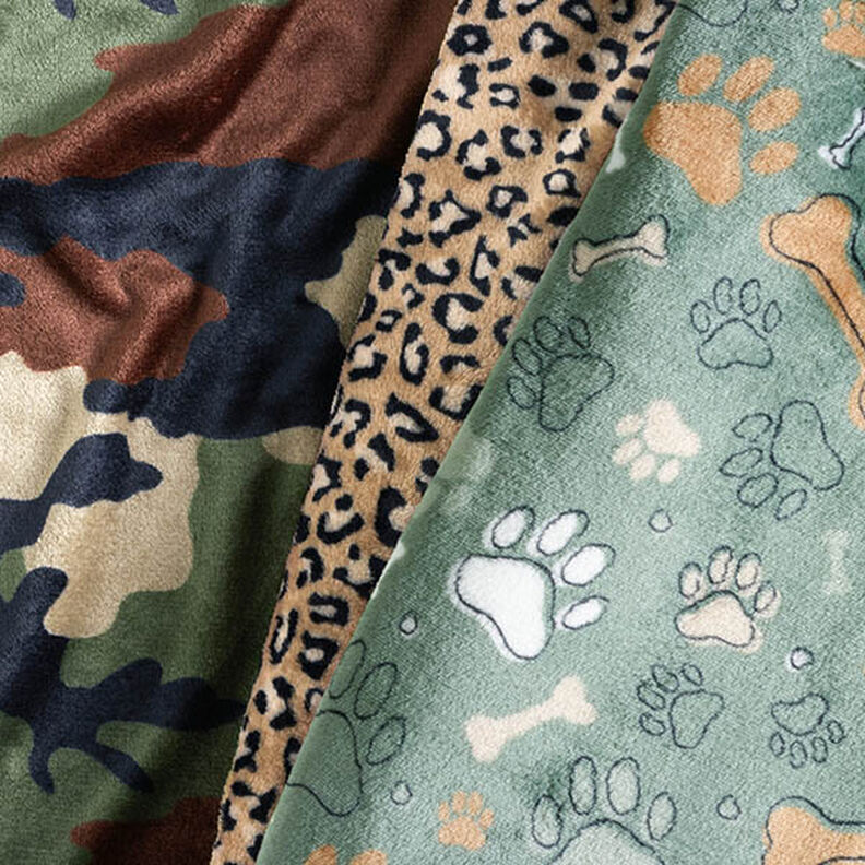Morbido pile Motivo leopardato – marrone medio, image number 5