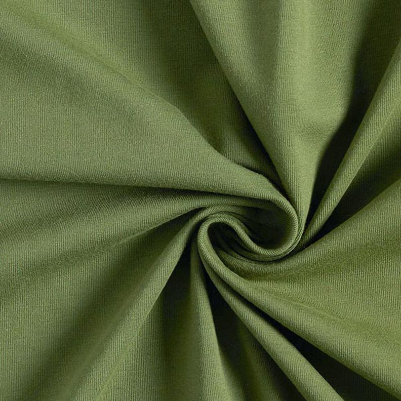 jersey di cotone medio tinta unita – verde oliva, image number 1