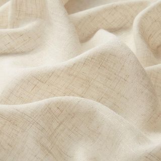 tessuto per tende, voile effetto lino 300 cm – naturale, 