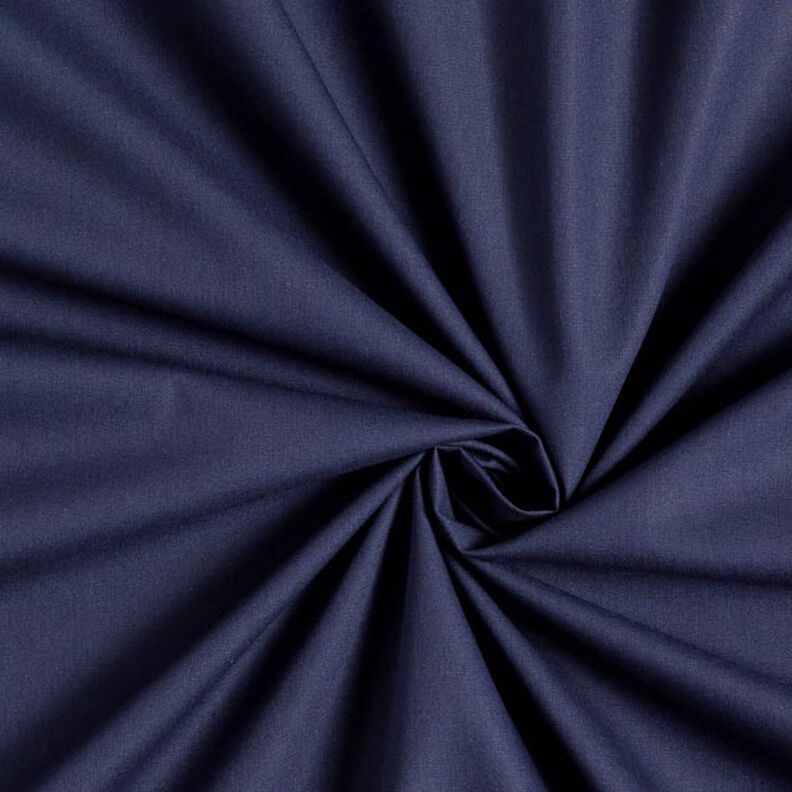 popeline di cotone tinta unita – blu marino,  image number 1