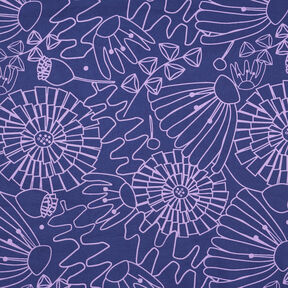 popeline di cotone Eden | Nerida Hansen – blu marino/lillà, 