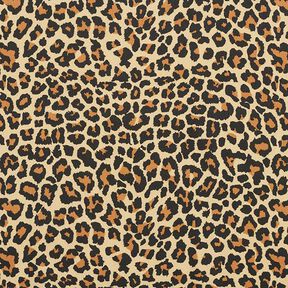 tessuto arredo satin di cotone motivo leopardato – marrone, 