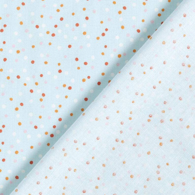 tessuto in cotone cretonne Piccoli pois – azzurro,  image number 4