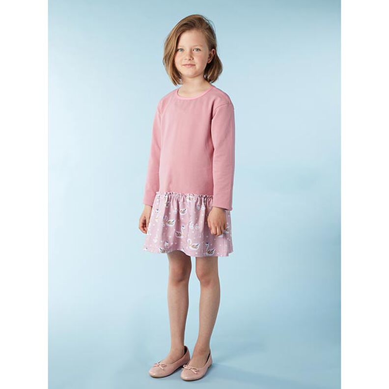 French terry leggero tinta unita – rosa antico scuro,  image number 6