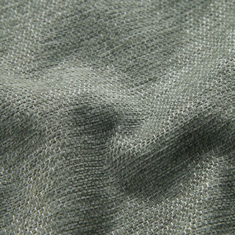 tessuto da tappezzeria ciniglia mélange – canna palustre/grigio argento, image number 2