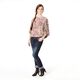 chiffon crespato righe brillanti astratte – bianco lana,  thumbnail number 5