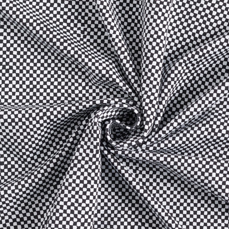 GOTS Jersey di cotone Mini quadri | TCC x LOOKS by Wolfgang Joop – nero/bianco,  image number 5