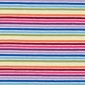 jersey di cotone Righe arcobaleno – bianco/mix di colori, 