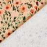 tessuto arredo mezzo panama Amabili fiori – albicocca/rosso merlot,  thumbnail number 4