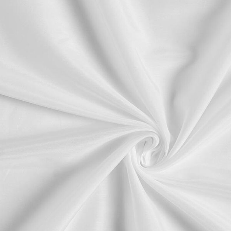 voile, tessuto seta-cotone super leggero – bianco,  image number 1