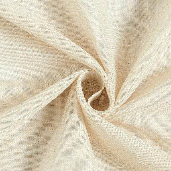 tessuto per tende, voile effetto lino 300 cm – naturale,  image number 1