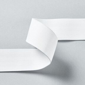 Nastro elasticizzato liscio [3 m | 40 mm] – bianco, 