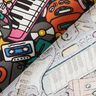 tessuto arredo mezzo panama Strumenti musicali – nero/pink,  thumbnail number 4