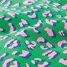 cotone rivestito Leopardo astratto | Poppy Fabrics – verde/rosa,  thumbnail number 2