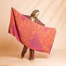 Asciugamano da spiaggia Hamam con decorazioni jacquard – rosso/arancio pesca,  thumbnail number 5