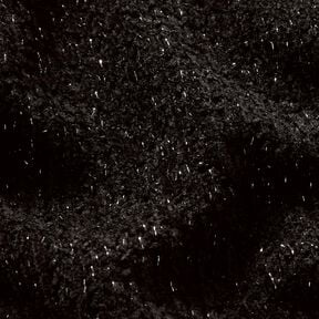 ciniglia maglia jacquard Glitter – nero/argento anticato effetto metallizzato, 