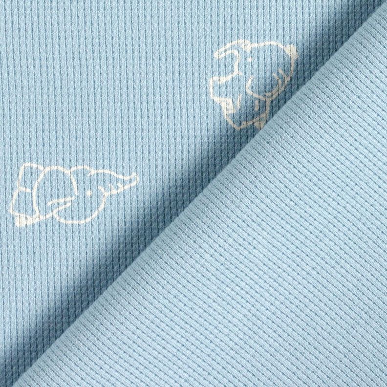 Jersey a nido d’ape cuccioli di elefante – blu-argento, image number 4