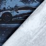 jersey di cotone Auto da corsa stampa digitale – nero-azzurro,  thumbnail number 4