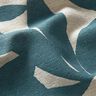 tessuto arredo mezzo panama Semplici foglie – blu oceano/naturale,  thumbnail number 6