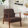 tessuto da tappezzeria similpelle – marrone scuro,  thumbnail number 5