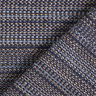Tessuto per cappotto testurizzato filato glitterato – blu notte/duna,  thumbnail number 5
