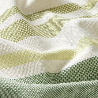 tessuto arredo mezzo panama Mix colorato a strisce riciclato – verde | Resto 100cm, 