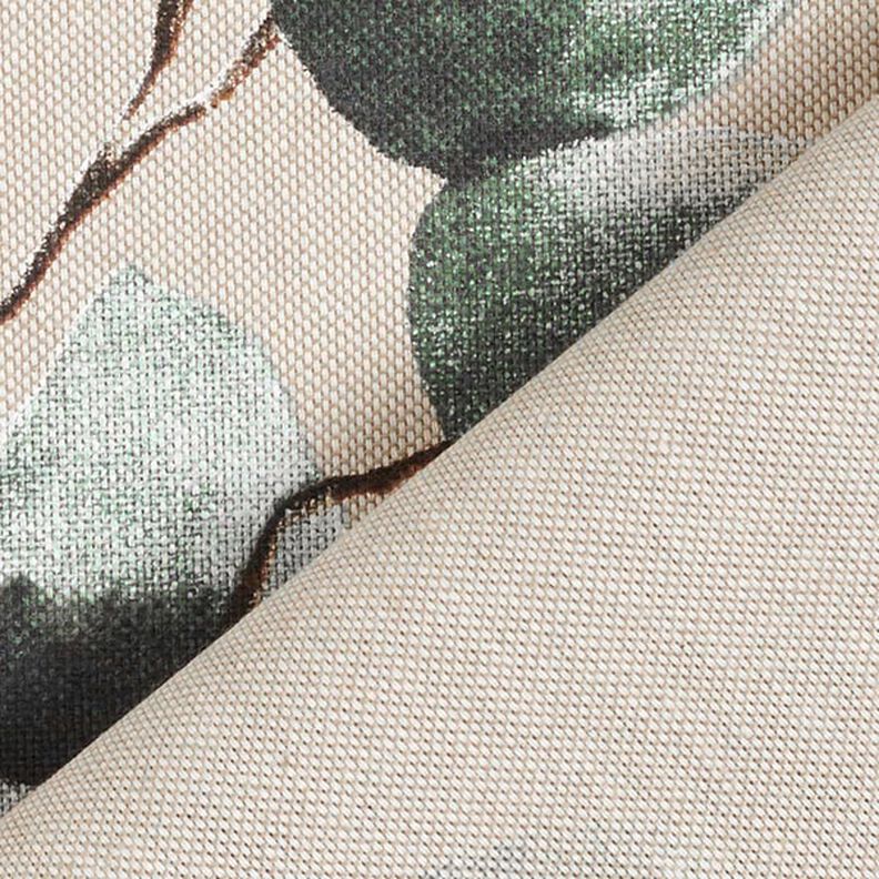 tessuto arredo mezzo panama eucalipto – naturale/menta,  image number 4