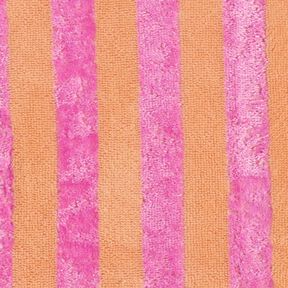 tessuto in spugna bambù Rigato – arancio chiaro/pink, 