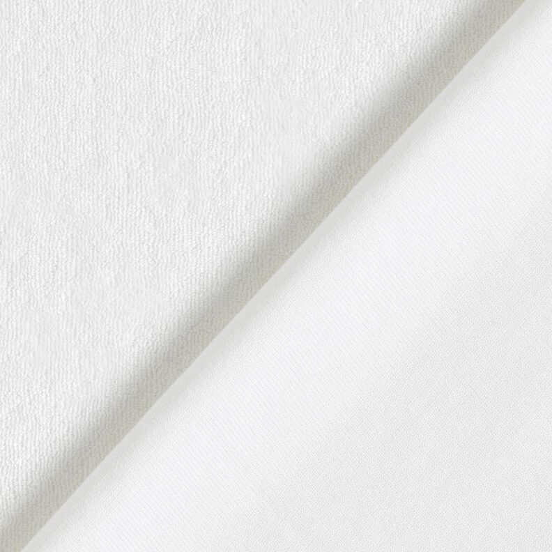 tessuto in spugna stretch tinta unita – bianco,  image number 3
