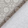 tessuto in cotone cretonne Fiori e tralci – grigio argento/bianco,  thumbnail number 4