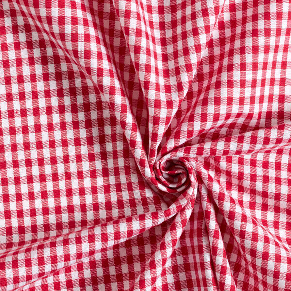 tessuto in cotone Vichy - 0,5 cm – peperoncino, image number 2