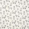 tessuto arredo tessuti canvas Cani – crema/grigio,  thumbnail number 1
