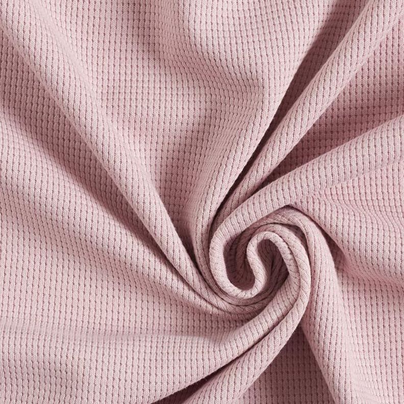 jersey di cotone, nido d’ape mini, tinta unita – rosa anticato,  image number 1