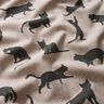 tessuto arredo mezzo panama Gatti – nero,  thumbnail number 2