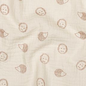 mussolina / tessuto doppio increspato riccio | Poppy Fabrics – naturale/marrone chiaro, 