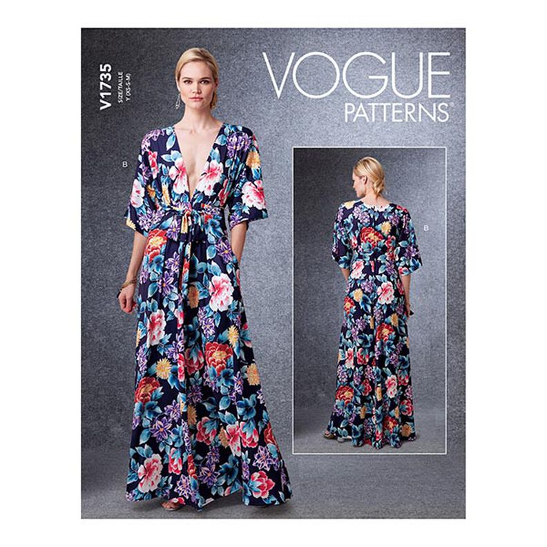 maxi abito, Vogue 1735 | 32-40,  image number 1