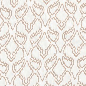 Tessuto in cotone a linee sinuose – beige/beige scuro, 