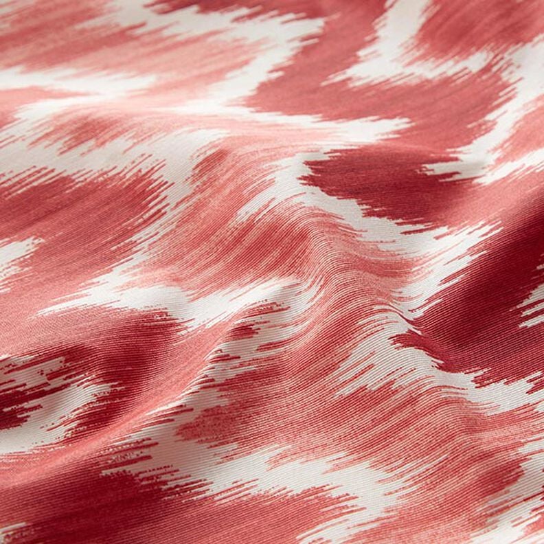 cotone rivestito, stampa ikat – rosso/bianco,  image number 2