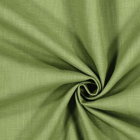 Tessuto di lino misto Ramie medio – verde oliva chiaro, 